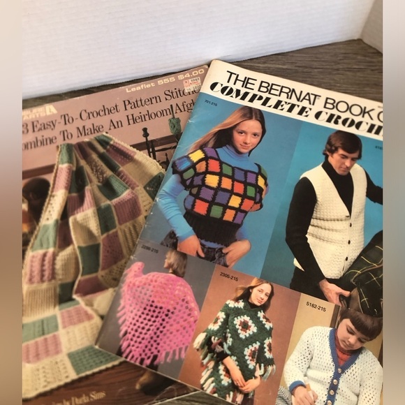 Vintage Crochet Pattern Books - Picture 1 of 10